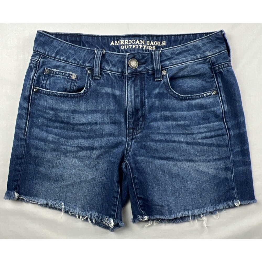American Eagle Raw Hem Shorts Boy Midi Size 2